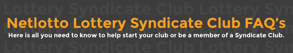 Netlotto Lottery Syndicate Club FAQ'S